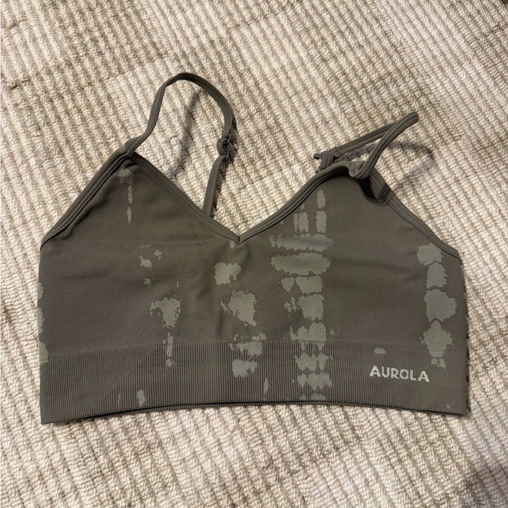 Aurora Women's Olive Sports Bra